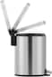 Orchid EKO Serene 5L Round Step Bin &ndash; Brushed Stainless Steel, Fingerprint-Resistant, Soft-Close Lid &amp; Pedal Trash Can