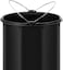 EKO 5L Pedal Bin Serene - Silver   Compact Round Step Bin with Soft-Close Lid   Fingerprint-Resistant Finish   Removable Inner Liner   Bag Stabilizer