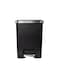 Orchid EKO Hana 35L Step Bin &ndash; Plastic Pedal Trash Can with Soft-Close Lid, Wheels &amp; Bag Fixer