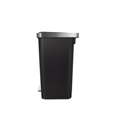 Orchid EKO Hana 35L Step Bin &ndash; Plastic Pedal Trash Can with Soft-Close Lid, Wheels &amp; Bag Fixer