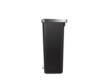 Orchid EKO Hana 45L Step Bin &ndash; Plastic Pedal Trash Can with Soft-Close Lid, Wheels &amp; Bag Fixer