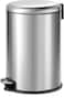 EKO 20L Pedal Bin Serene - Silver   Large Capacity Step Round Bin with Soft-Close Lid   Fingerprint-Resistant Finish   Removable Inner Liner   Bag Stabilizer