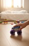 1:64 Scale Monster Truck Mini Toy Car for Kids &ndash; Pull Back Action Vehicle with Big Wheels-Blue