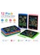 12 Pack LCD Writing Tablet for Kids 8.5 Inch Colorful Drawing Board Erasable Doodle Pad
