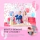 Pink Gender Reveal Confetti Cannon [30 cm] - Party Poppers with Safe Powder Smoke for Pregnancy Announcement and Baby Girl Gender Reveal Party