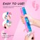 Pink Gender Reveal Confetti Cannon [30 cm] - Party Poppers with Safe Powder Smoke for Pregnancy Announcement and Baby Girl Gender Reveal Party