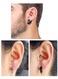 Men Women Jewelry Stainless Steel Clip On Non Piercing Earrings Hoop Spike Punk 3 Pairs