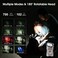 WUBEN X3 Mini Rechargeable Flashlight with Charging Base 180 Degree EDC Keychain Flashlight Twist Ip65 Waterproof Magnet Pocket Flashlight 10 Mode Type-C Lanyard for Camping, Outdoor,Inspection, Gift
