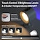 Baytion Wireless Wall Lamp,Rechargeable Wall Lamp with 3 Color &amp; Dimmable RGB Colors Wall Lighting,Wireless Reading Light with 360&deg;Rotatable Wall Sconce for Bedside,Stairs Gallery (White)
