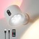 Baytion Wireless Wall Lamp,Rechargeable Wall Lamp with 3 Color &amp; Dimmable RGB Colors Wall Lighting,Wireless Reading Light with 360&deg;Rotatable Wall Sconce for Bedside,Stairs Gallery (White)
