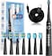 Seago Electric Toothbrush for Adults, with 8 Heads and 5 Modes, Rechargeable Sonic Tooth Brush One Charge for 30 Days, with 2 Mins Timer,SG958(Black)