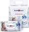 Kokoshi Baby Wet Wipes, 99% Pure Water with Vitamin E, Hypoallergenic, Alcohol &amp; Fragrance Free, 192 Wipes (3+1 Value Pack) for Newborns &amp; Sensitive Skin