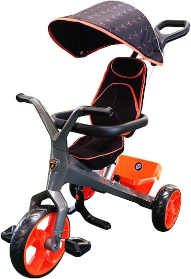 Lovely Baby Lb 495 Kids Lamborghini Tricycle, Kids Tricycles For 1.5-6 Years Old Baby Trike 3 Wheel Bike Boys Girls 3 Wheels Toddler Tricycle Stroller