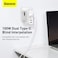 100W USB-C Charger, 4-Port GaN Fast Charging Adapter with 2 USB-C &amp; 2 USB-A Ports for MacBook, iPhone, iPad, Galaxy, Laptop - White