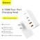 100W USB-C Charger, 4-Port GaN Fast Charging Adapter with 2 USB-C &amp; 2 USB-A Ports for MacBook, iPhone, iPad, Galaxy, Laptop - White