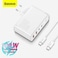 100W USB-C Charger, 4-Port GaN Fast Charging Adapter with 2 USB-C &amp; 2 USB-A Ports for MacBook, iPhone, iPad, Galaxy, Laptop - White