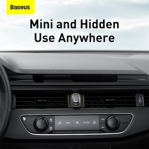 Baseus Beetle Car Hooks, 2Pcs Aviation-Grade Aluminum Alloy, Multi-Purpose Hanger, Hidden Design, Bendable Silicone Pad, 3M Sticker Holder - Grey
