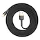 Baseus 200cm Lightning Cable - 2.4A Fast Charging, Durable TPE & Nylon Design, Compatible with Apple Devices, Gold/Black