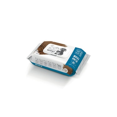 M-PETS Coconut Pet Cleaning Wipes Maxi Pack 80pcs &ndash; Gentle &amp; Moisturizing for Dogs &amp; Cats