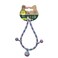M-Pets Pixie Cat Eco Collar Purple & Teal