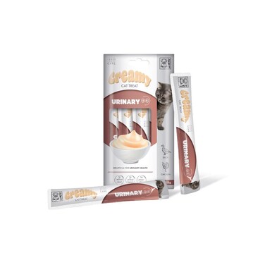 M-PETS Creamy Functional Cat Treats &ndash; Urinary Health &ndash; Duck &amp; Chicken 4x15g (60g)