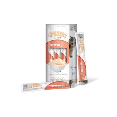 M-PETS Creamy Functional Cat Treats &ndash; Kitten Formula &ndash; Tuna &amp; Chicken 4x15g (60g)