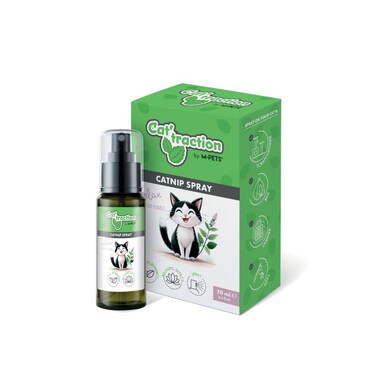 M-PETS Cattraction Catnip Spray 70ml &ndash; Natural Cat Attractant for Play &amp; Relaxation