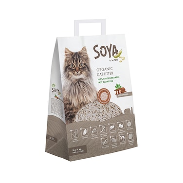 M-PETS Soya Organic Cat Litter Cassava 10 L &ndash; 100% Biodegradable