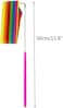 Dance Ribbons Streamers Rhythmic Gymnastic Ribbon Wands Rods For Children Art Dances, Baton Twirling