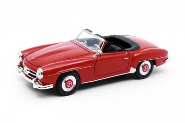 1:24 Scale Mercedes-Benz 190 SL Die-Cast Model - Vintage Red Convertible Roadster