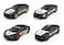 Alloy Police Car Toy Set &ndash; 4 PCS Die-Cast Metal Police Cars, Mini Pull Back Vehicles for Kids-Black