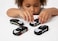 Alloy Police Car Toy Set &ndash; 4 PCS Die-Cast Metal Police Cars, Mini Pull Back Vehicles for Kids-Black