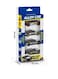 Alloy Police Car Toy Set &ndash; 4 PCS Die-Cast Metal Police Cars, Mini Pull Back Vehicles for Kids-Black