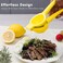 Lemon Squeezer Premium Quality Manual Citrus Press Easy Clean Hand Juicer for Lemons, Limes &amp; Citrus" Yellow