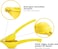 Lemon Squeezer Premium Quality Manual Citrus Press Easy Clean Hand Juicer for Lemons, Limes &amp; Citrus" Yellow