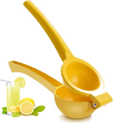 Lemon Squeezer Premium Quality Manual Citrus Press Easy Clean Hand Juicer for Lemons, Limes &amp; Citrus" Yellow