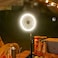 3-in-1 Portable Table Fan with LED Ring Light, Adjustable Stand, USB Rechargeable 10W Fan