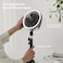 3-in-1 Portable Table Fan with LED Ring Light, Adjustable Stand, USB Rechargeable 10W Fan