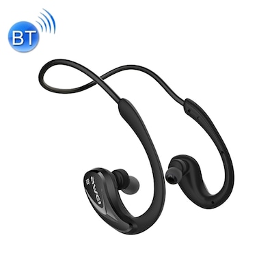 AWEI A880BL Wireless Sport Bluetooth Stereo Earphone with Mic, Support Handfree Call &amp; NFC Function for iPhone, Samsung, HTC, Sony and other Smartphones - Black