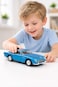 Aston Martin DB5 Style Model Car   Classic Luxury Sports Coupe   Die-Cast Collectible   Blue