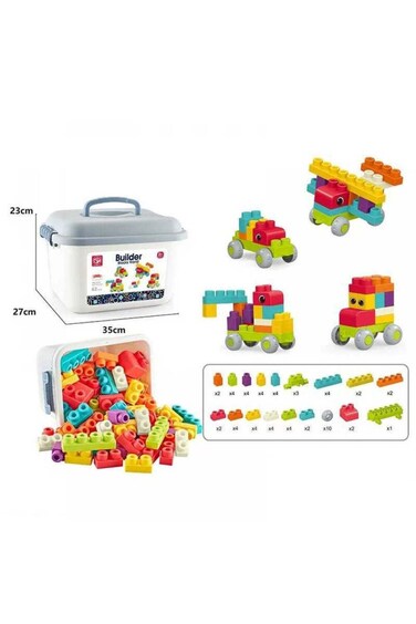 Kids Home Toys Builder Block World With 62 Pcs 188-623A