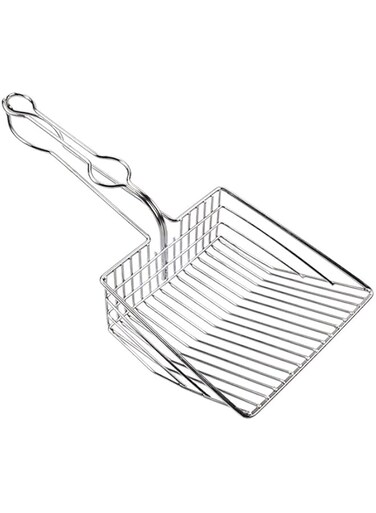 ANTOLE Metal Cat Litter Scoop Scoop Cat Litter Tray Pet Toilet Clean Shovel with Deep Shovel Non Stick Plated Aluminum