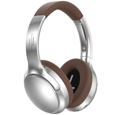 SOYTO VJE901 Retro Bluetooth Headset Metal Headband Wireless Sports Headset &ndash; Silver Brown