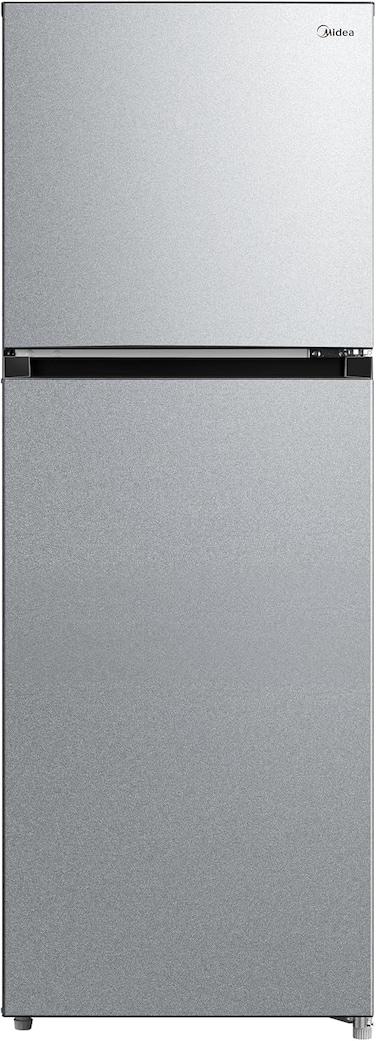 Midea 346L Gross &amp; 236L Net Top Mount Double Door Refrigerator, Frost Free, Smart Sensor &amp; Humidity Control, Inverter Quattro, Active-C Fresh, MultiAir Flow, Electronic Control, Silver MDRT346MTE46AED