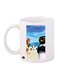 Surf's Up Printed Coffee Mug White/Blue/Black