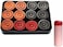 Professional Wooden Carrom Coins Set, 12 Pieces with Powder, Black, Orange and Red