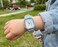 Girls Trendy Analog Wrist Watch with Square Dial &ndash; Casual Fashion Watch with Soft Strap-Light Blue