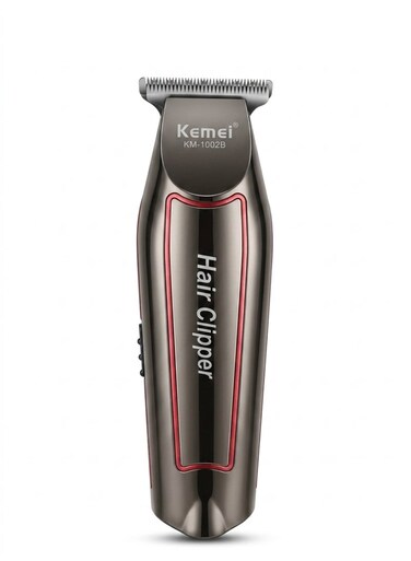 Kemei Professional Hair Trimmer with LCD Display, USB Rechargeable Hair Styling Kit with 3 Cutting Guides, Black