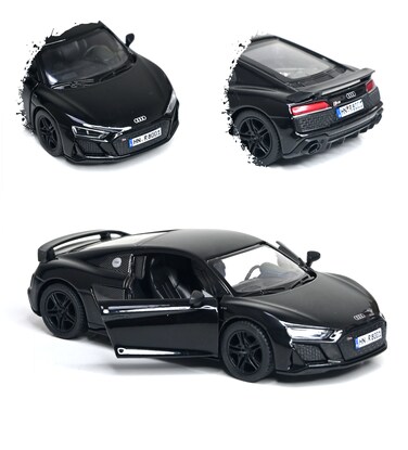 1:36 Scale 2020 Audi R8 Coupe Door Openable Pull Back Action Diecast Model Alloy Metal Toy Car