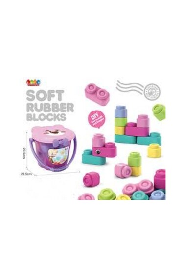 JDLT Soft Rubber Bulding Blocks 33-Pcs 6095